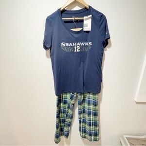 Nike Dri-Fit NFL Team Apparel Seattle Seahawks 2 Piece Pajama Set Size Medium